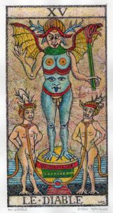 carte diable tarot marseille