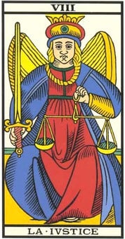 tarot gratuit carte la justice tarot de marseille