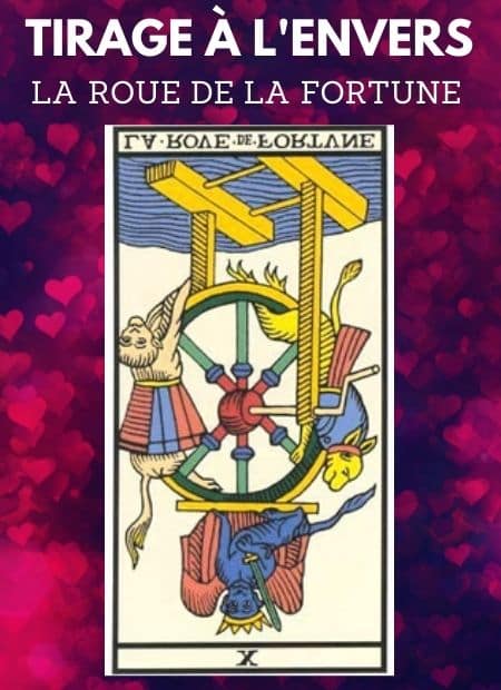 tarot gratuit carte la roue de la fortune tarot de marseille ENVERS