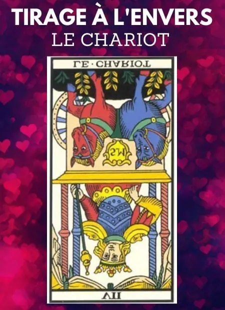 tarot gratuit carte le chariot tarot de marseille ENVERS