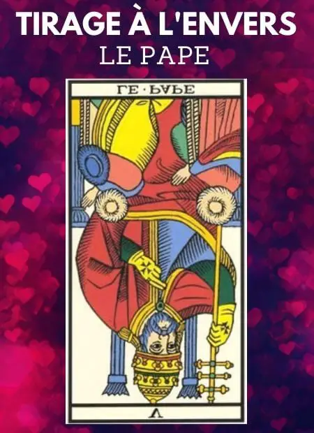 tarot gratuit carte le pape tarot de marseille envers