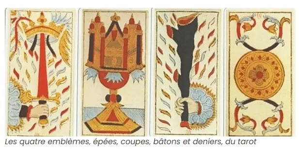 4 familles du tarot de marseille