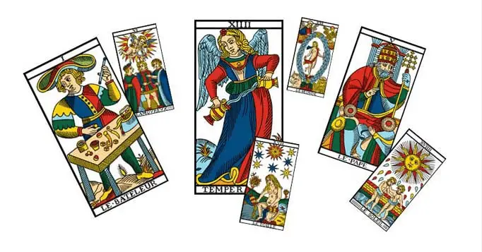 5 cartes positives au tarot de marseille