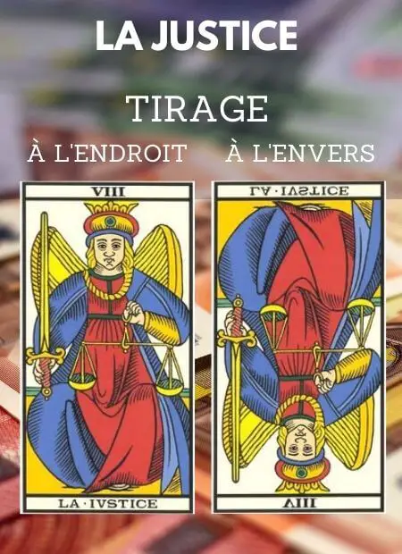 tarot gratuit carte la justice tarot de marseille Argent