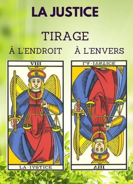 tarot gratuit carte la justice tarot de marseille Sante