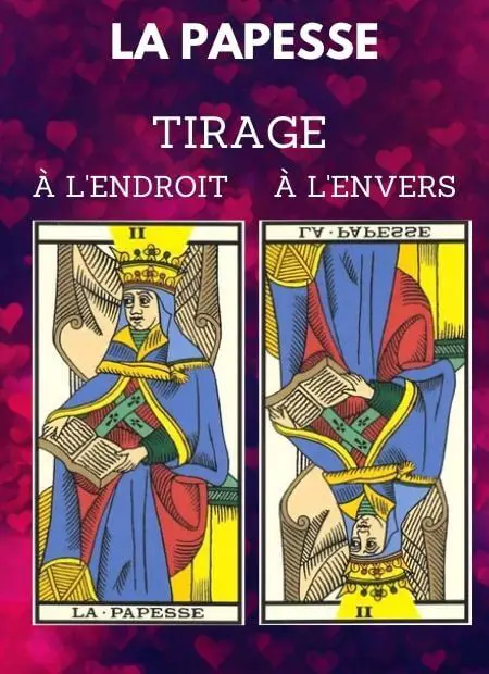 tarot gratuit carte la papesse tarot de marseille Amour