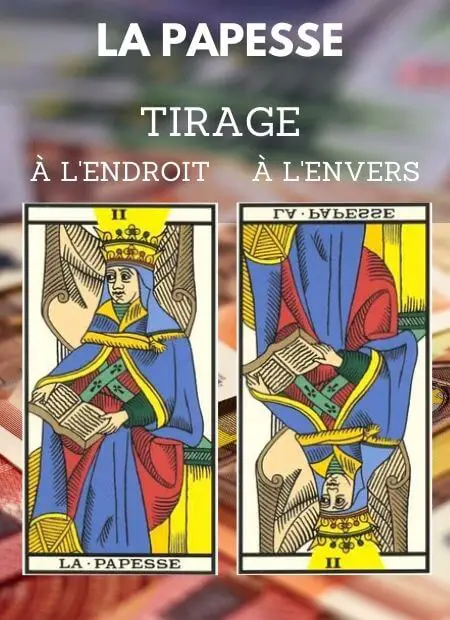 tarot gratuit carte la papesse tarot de marseille Argent