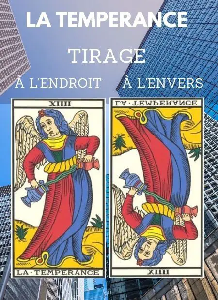 tarot gratuit carte la temperance tarot de marseille Travail