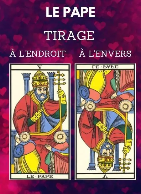 tarot gratuit carte le pape tarot de marseille Amour