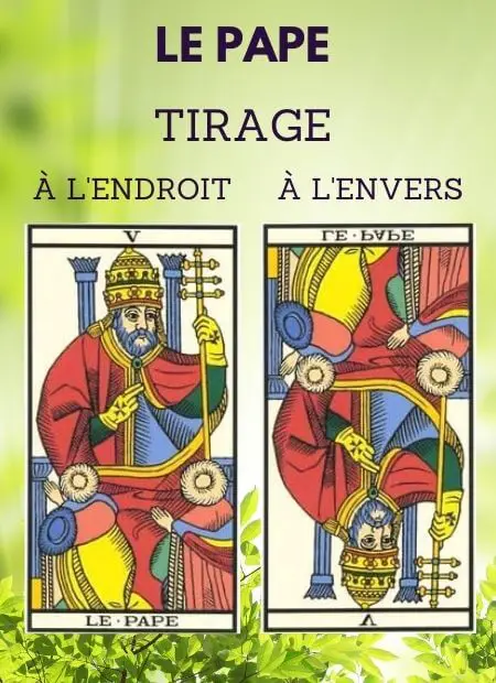 tarot gratuit carte le pape tarot de marseille Sante