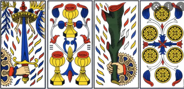 4 couleurs tarot de marseille