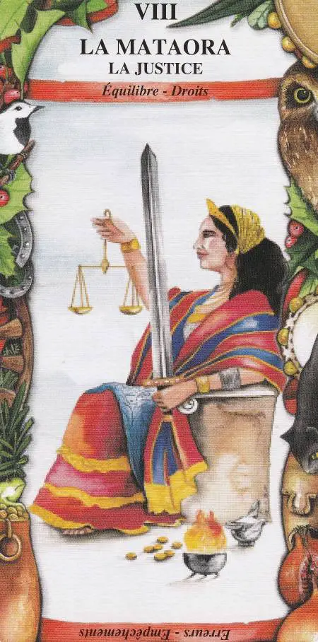 8 La Mataora La justice Tarot Tzigane