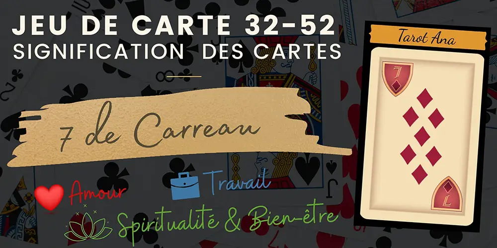 7 de Carreau 32 52 cartes