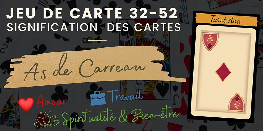 As de Carreau 32 52 cartes