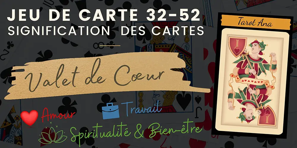 Valet de Coeur 32 52 cartes