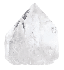 cristal de roche transparent