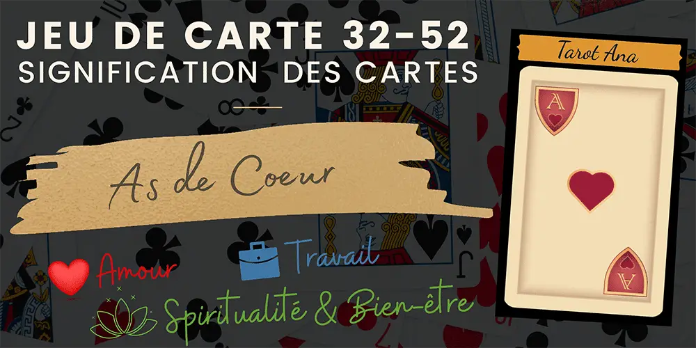 jeu carte 32 52 as coeur