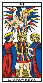 l amoureux tarot de Marseille