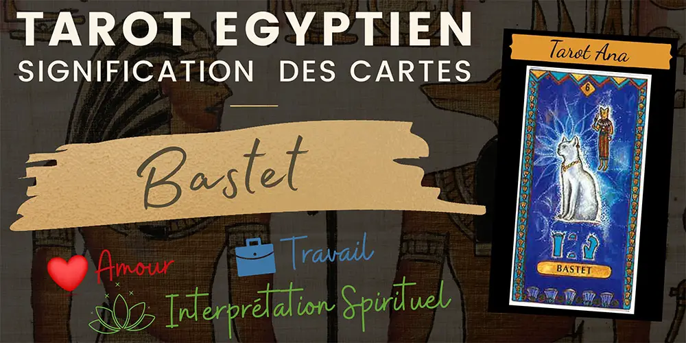 lame 6 du tarot egyptien bastet3