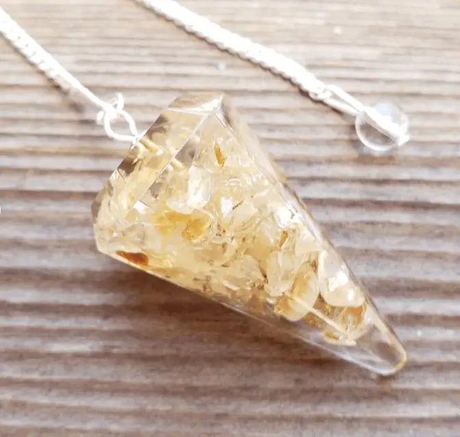 pendule citrine