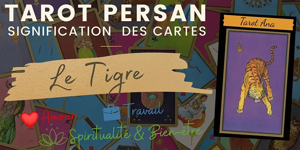 Le tigre tarot persan