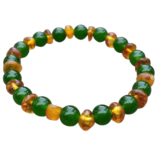 bracelet jade ambre