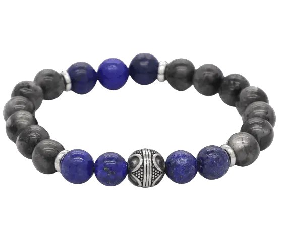 bracelet labradorite lapis lazuli 