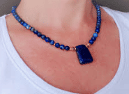 collier lapis lazuli