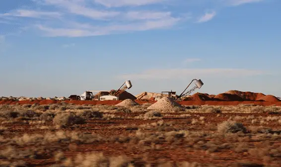 champ de Coober Pedy opale