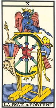 tarot gratuit carte la roue de la fortune tarot de marseille